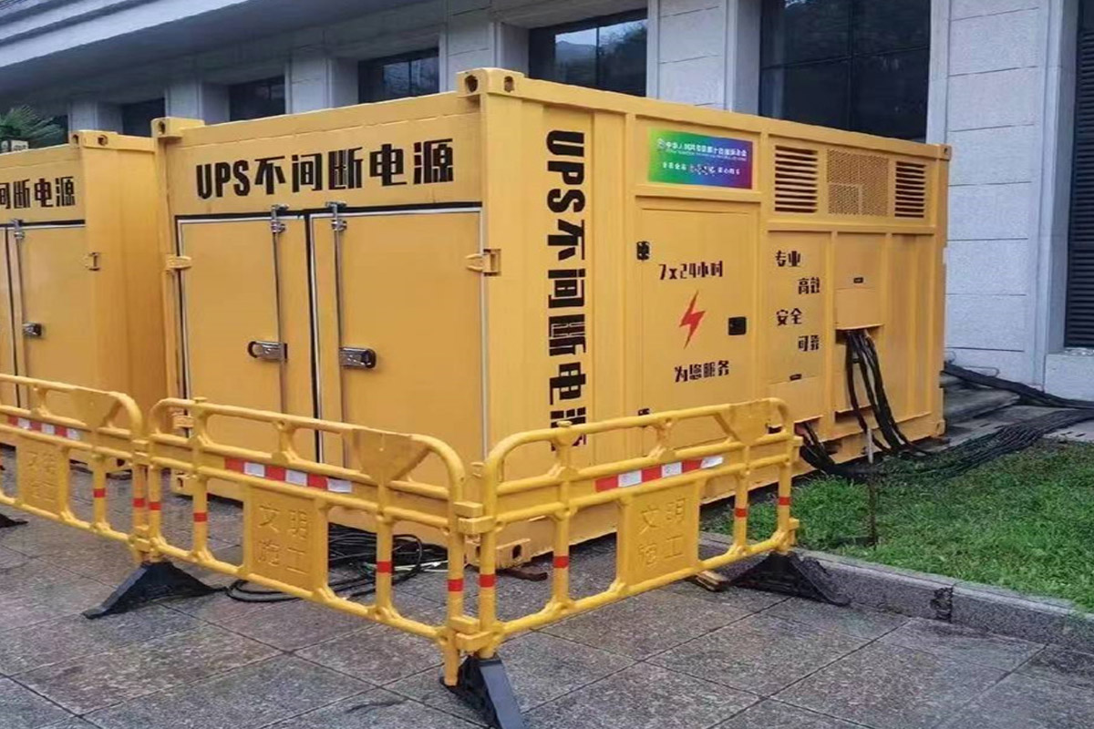 南川发电机租赁施工现场