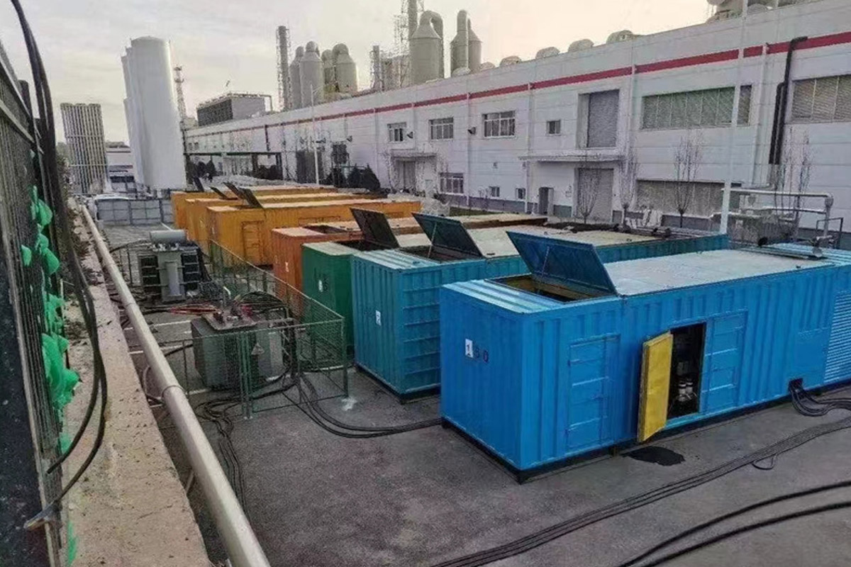 南川发电机租赁施工现场
